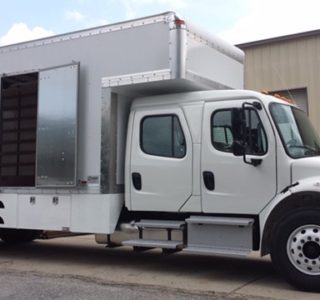 Film Truck, FRP sides, under body tool boxes, under body skirting